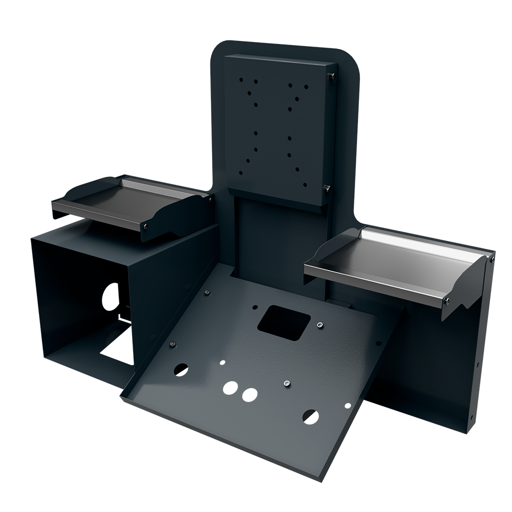 sk_2_Модуль кассира 2Т для кассовых боксов Штрих-М, Шагрень, RAL7016 Серый