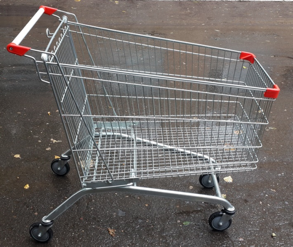 1_Тележка грузовая STE275, 275л, до 200кг, цинк, Зеленый