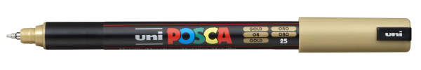 1_Маркер на водной основе POSCA PC-1MR, золотой (GOLD - 26), 0.7 мм, игол. нак.