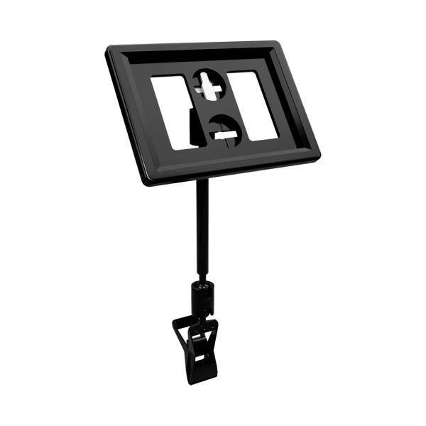 sk_Рамка ТЕХНО А8 черная, черный держатель TECHNO CLIP SMALL-VL, ножка  50мм