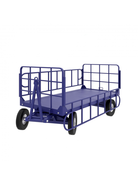 sk_Большегрузная грузовая телега БГ 1 1250х2500мм, до 1,5 т, без колес, с  бортами и сцепным устройством, RAL5002 Синий