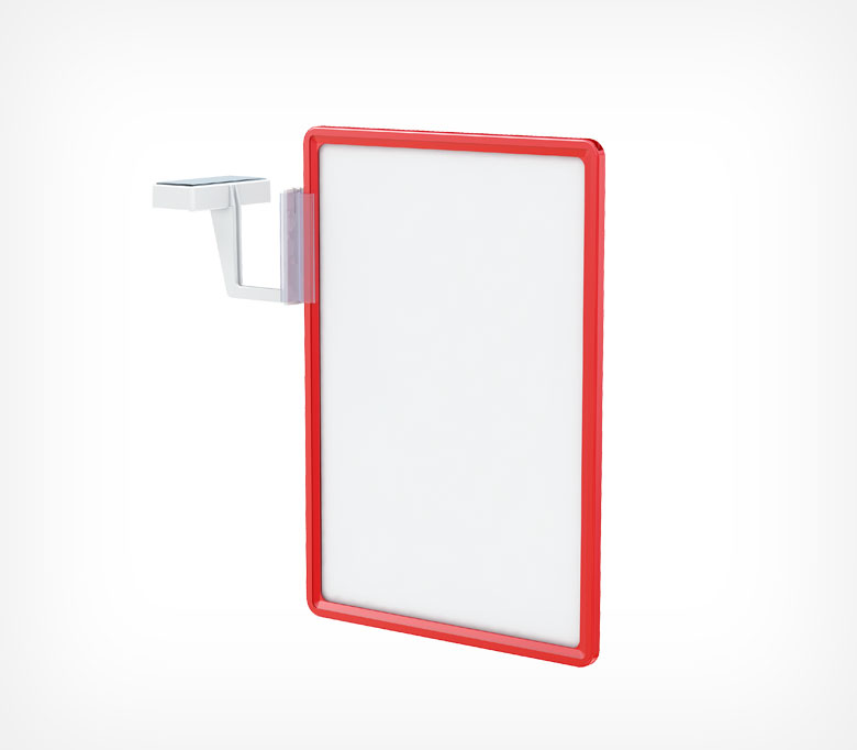 01_Держатель для рамок магнитный MAG-FLEX-PF, Белый