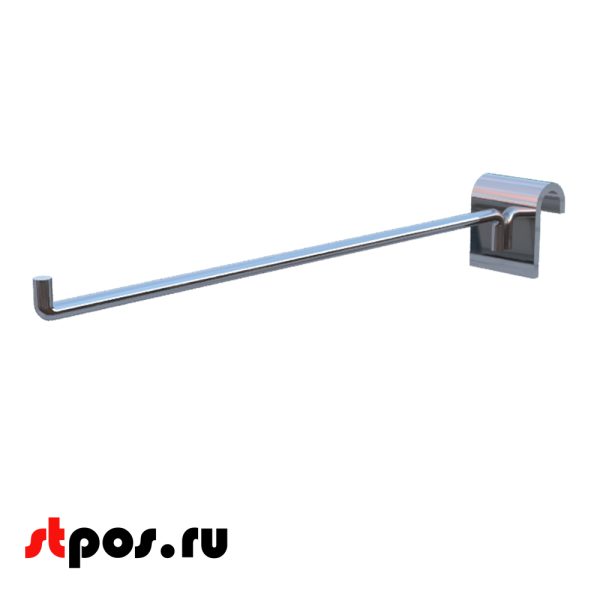 00_Крючок на штангу R 292 30х15мм (овал), 200мм, d6, хром