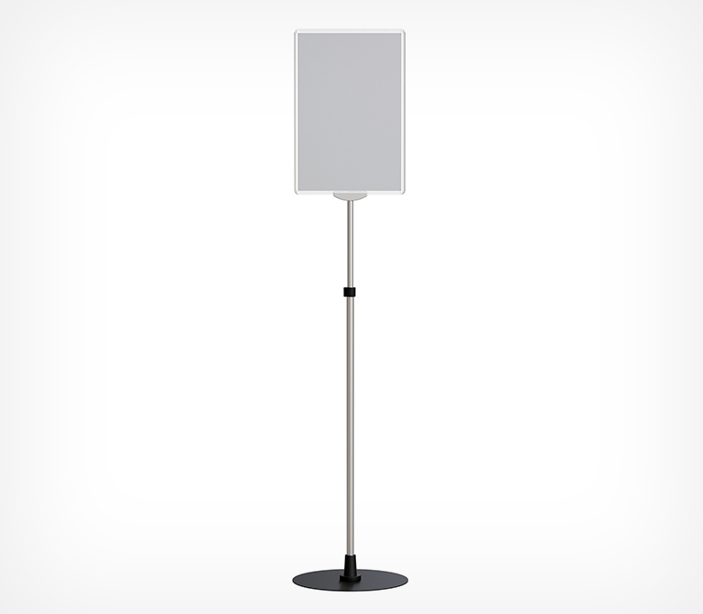 02_Стойка телескопическая рекламная h 725-1350мм, c Т-держателем INFOSTAND-XL-T с рамкой А3 02_Стойка телескопическая рекламная h 725-1350мм, c Т-держателем INFOSTAND-XL-T с рамкой А3