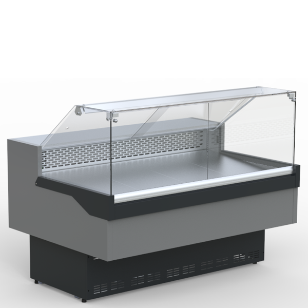 sk_Холодильная витрина КУБАНЬ-1,6, 1580х1085х1160, -4…+2С, динамическое охлаждение, RAL7016 Серый