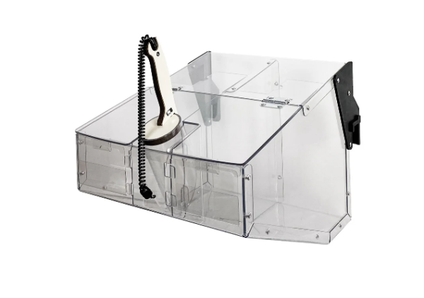 01_Навесной контейнер с крышкой для сыпучих продуктов, два отделения 2х10л, AirBox S2 20л