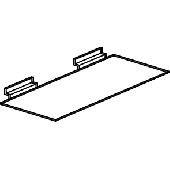 Полка универсальная, для обуви 260х105мм, акрил, Прозрачная