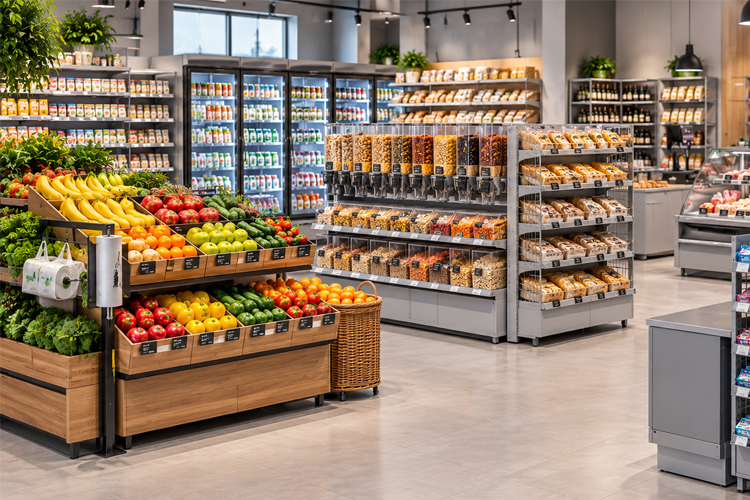 Какое специализированное оборудование используется в продуктовых магазинах?