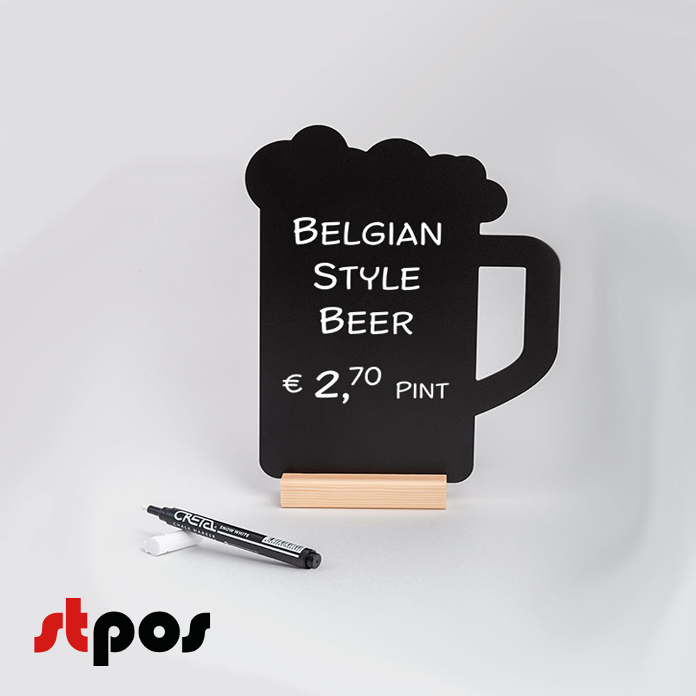 00_Меловой тайбл-тент на деревянной подставке с меловым маркером TANKARD 1