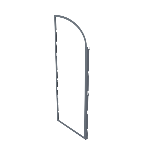 sk_Боковина стенда настольного с сетчатыми полками(левая+правая)280х700мм, Муар,RAL7024 Серый,спеццв