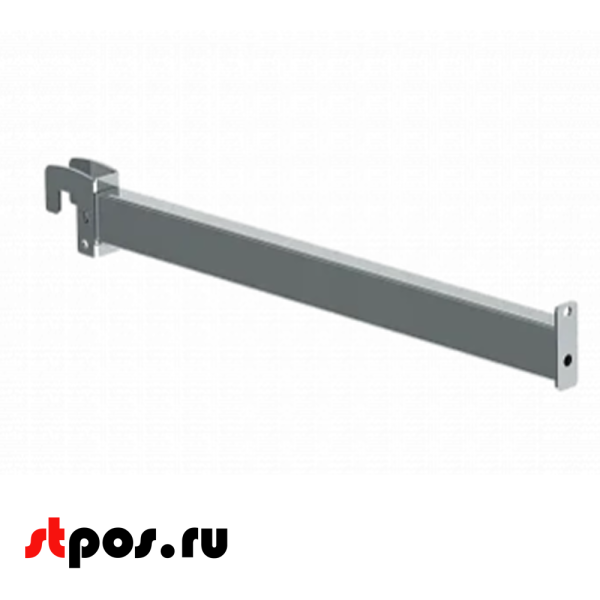 00_Вешало прямое 30х15, 350 мм, Нордика, Глянец, RAL9016 Белый