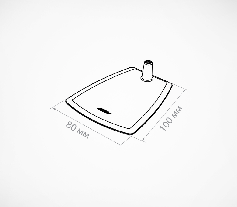 03_Подставка пластиковая универсальная под иголку DELI-FOT-ST, Прозрачный