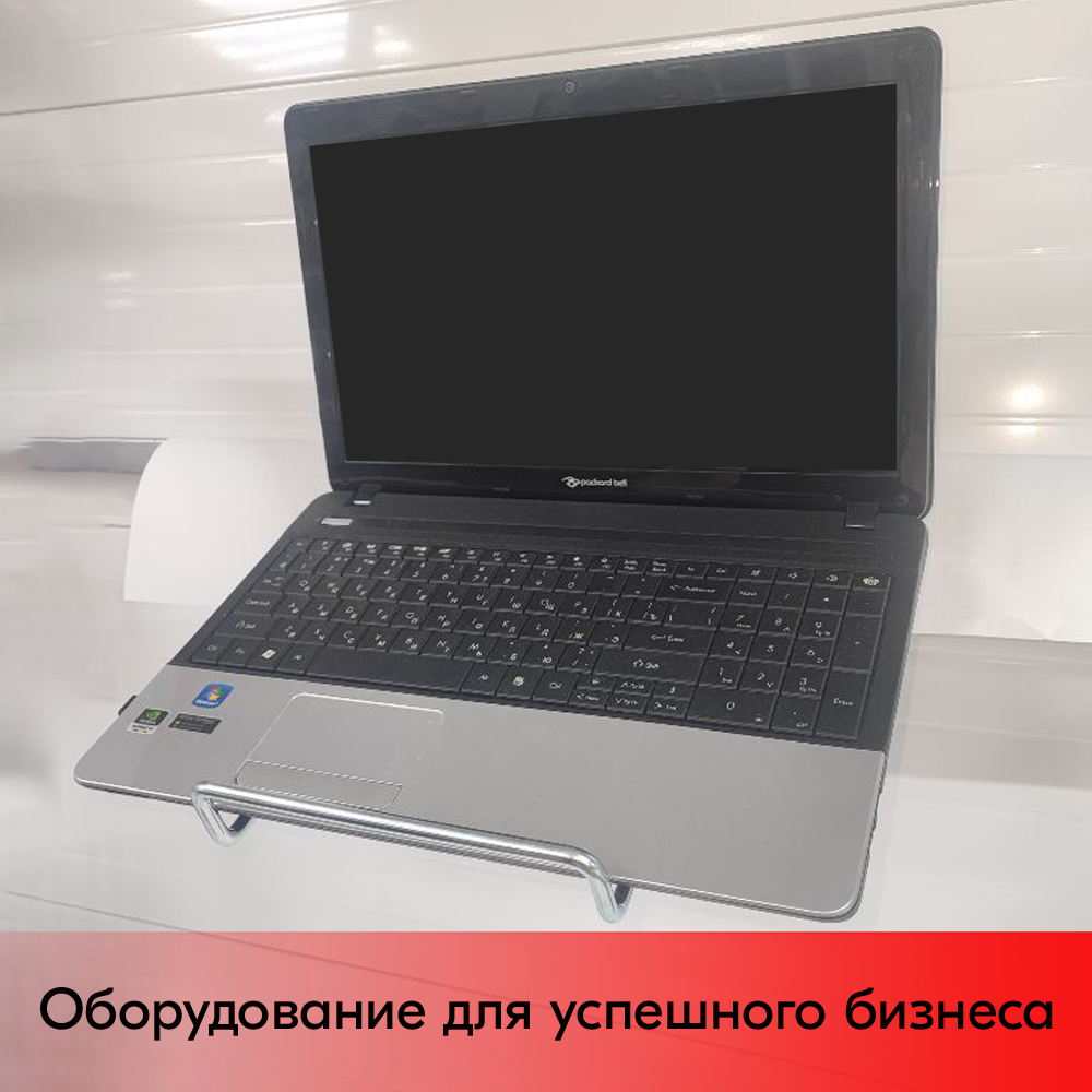 04_Держатель для ноутбука 350х200мм, d5 на штангу 30х15, цинк-хром
