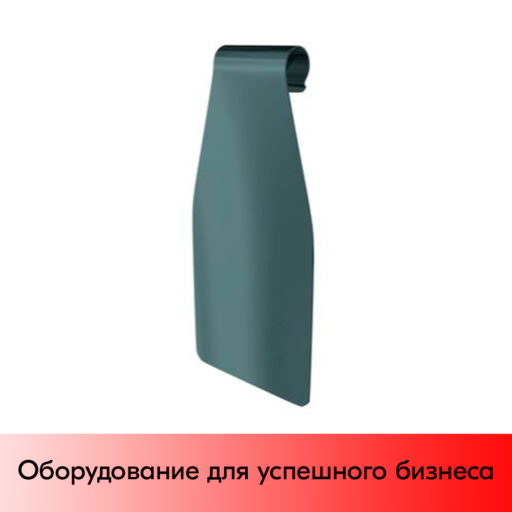 01_Ценникодержатель откидной на двойной крючок, 27,2х55 мм, нержавеющая сталь