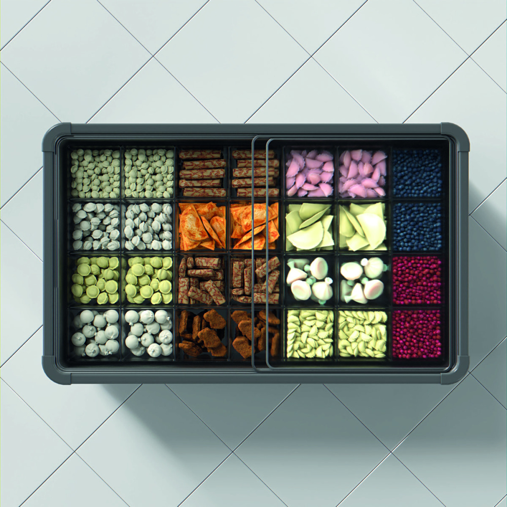 05_Контейнер универсальный ICEBOX 200х200х230мм, объем 9 л (без ножек и крышек), Прозрачный