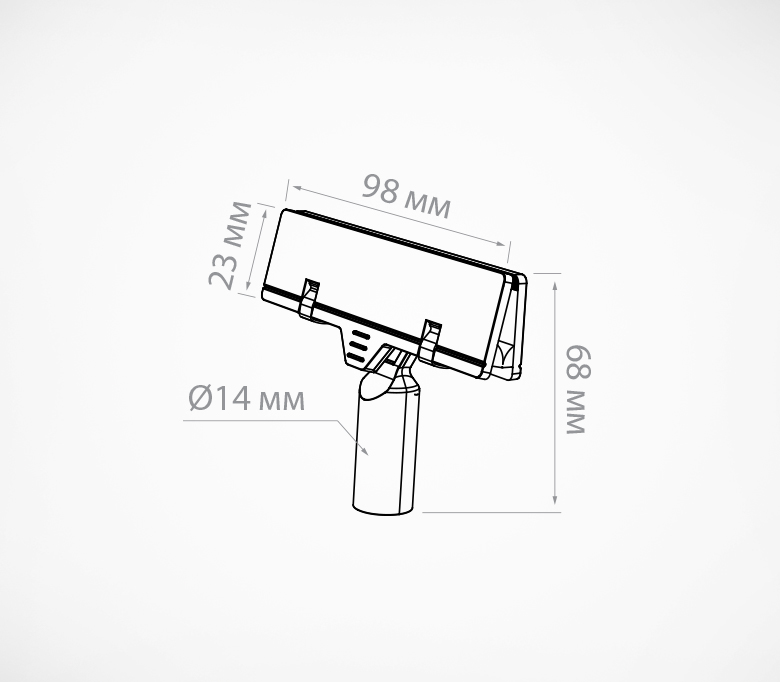 04_Держатель картонного плаката универсальный  POSTER-CLIP чертеж
