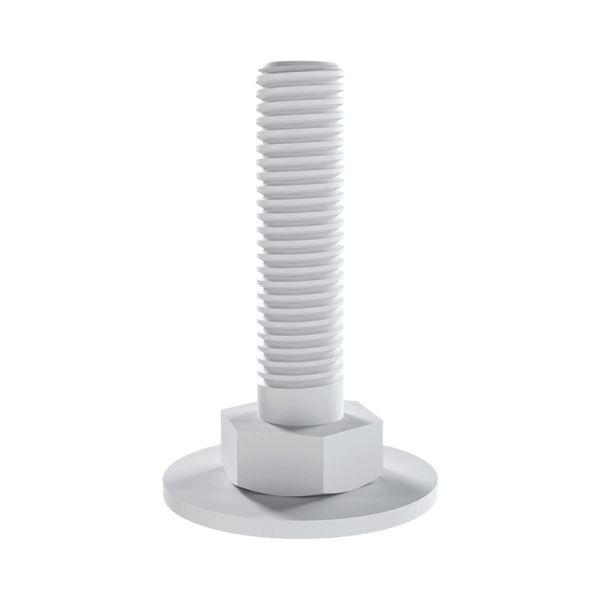 sk_Ножка укороченная (унив. для 25 50 серии), Глянец, RAL9016 Белый