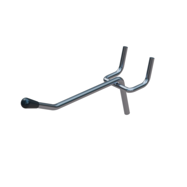 sk_Одинарный крючок для перфорации 100 мм, цинк-хром, d4мм, шаг 25мм