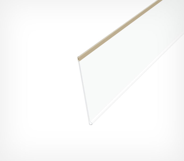 01_Ценникодержатель полочный самоклеящийся DBR105, длина 1000мм, Прозрачный 01_Ценникодержатель полочный самоклеящийся DBR105, длина 1000мм, Прозрачный