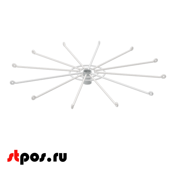 03_Дисплей 12-и штыревой для использования с замком, RAL9016, Белый