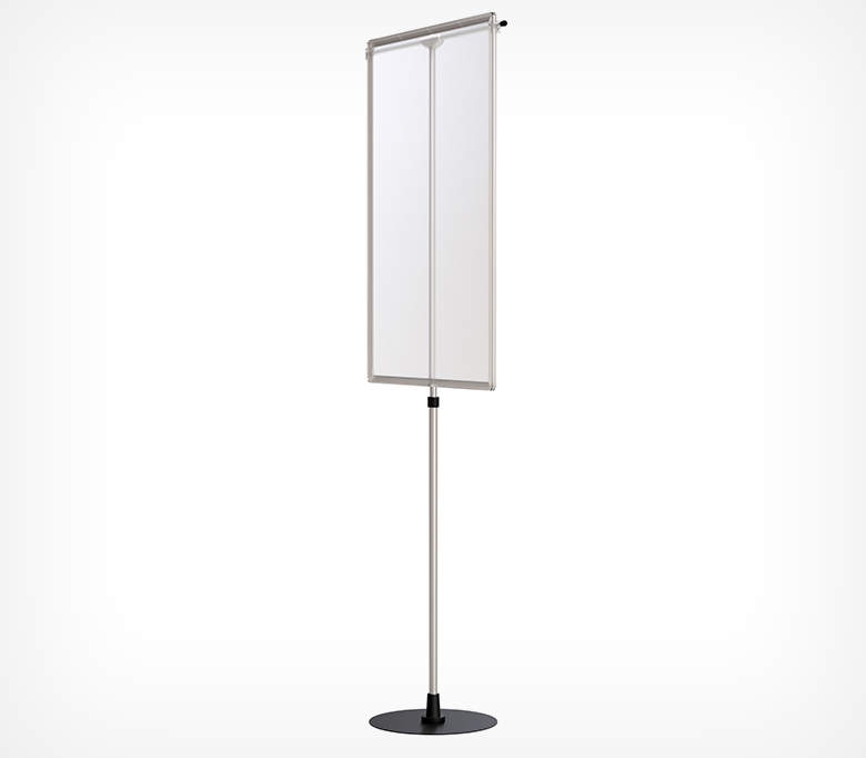 04_Стойка телескопическая рекл. h 1000-1950мм, c Т-держателем INFOSTAND-XL-T с рамкой А1 04_Стойка телескопическая рекл. h 1000-1950мм, c Т-держателем INFOSTAND-XL-T с рамкой А1
