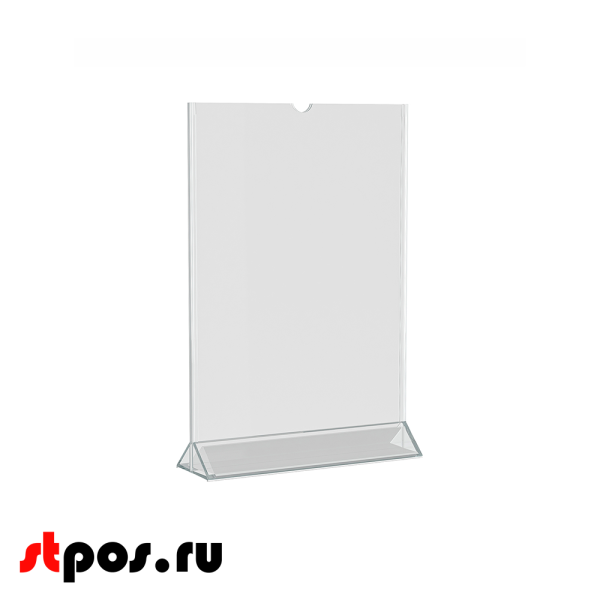 00_Подставка под меню ПЛАСТИКОВАЯ вертикальная с верхней загрузкой А4