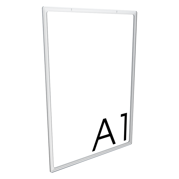 sk_Пластиковая рамка с закругленными углами формата А1 (594х841мм), PF-А1, Прозрачный