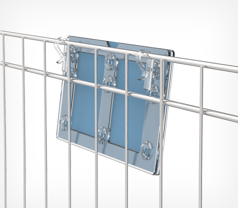 03_Клипса для подвешивания рамок TECHNO W-CLIP, Прозрачный