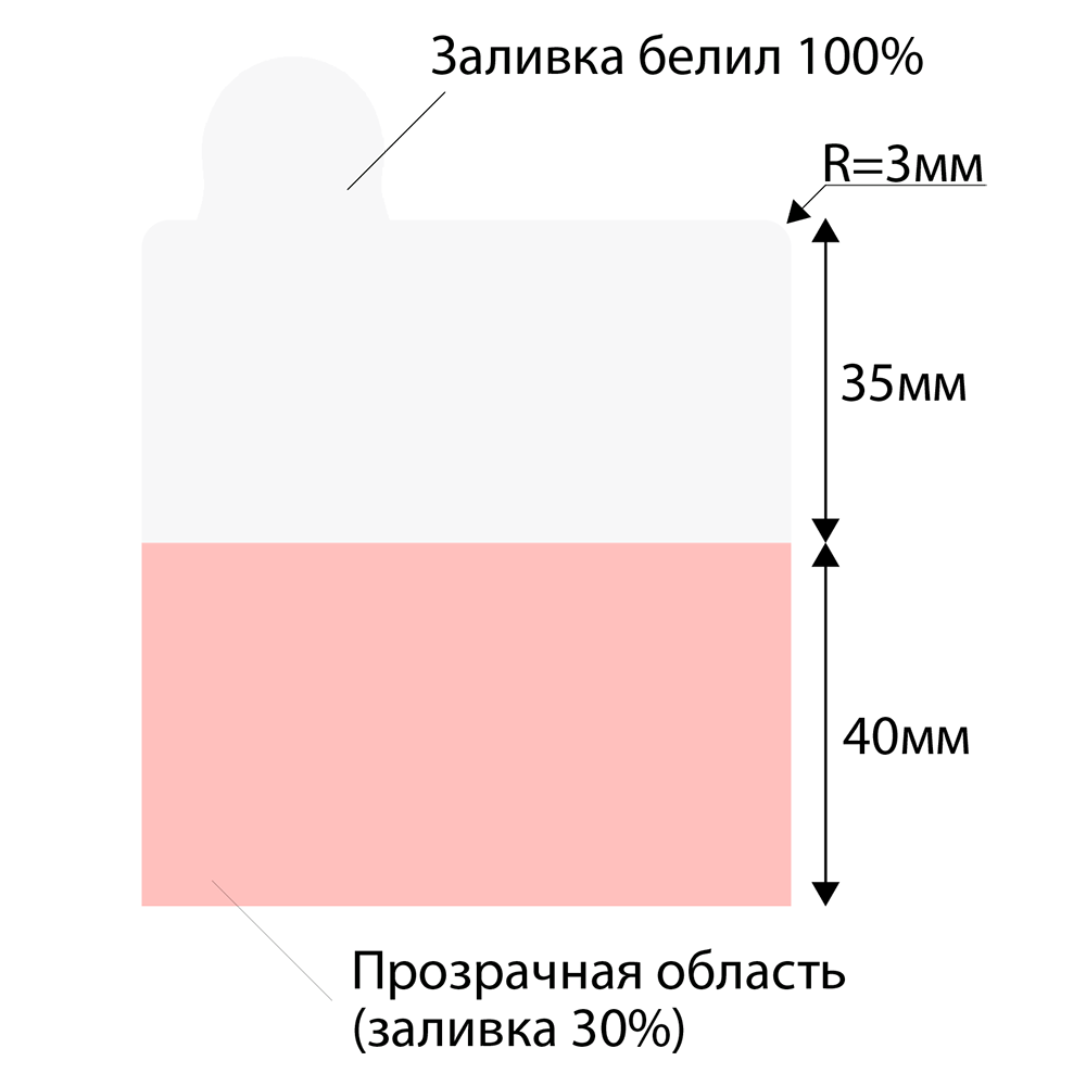 stpos_ОМ2_Шелфстоппер (шелфтокер) фигурный, матрешка, ПЭТ 0,3мм, 70х75 мм, Сделано в России, синий фон