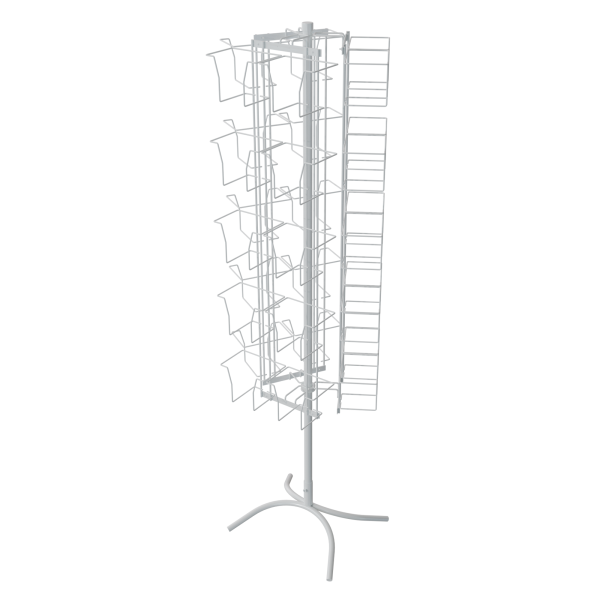 sk_КОМПЛЕКТ Стойка трехгранная 30 ячеек для колготок, опора Х-образная, RAL9016, Белый