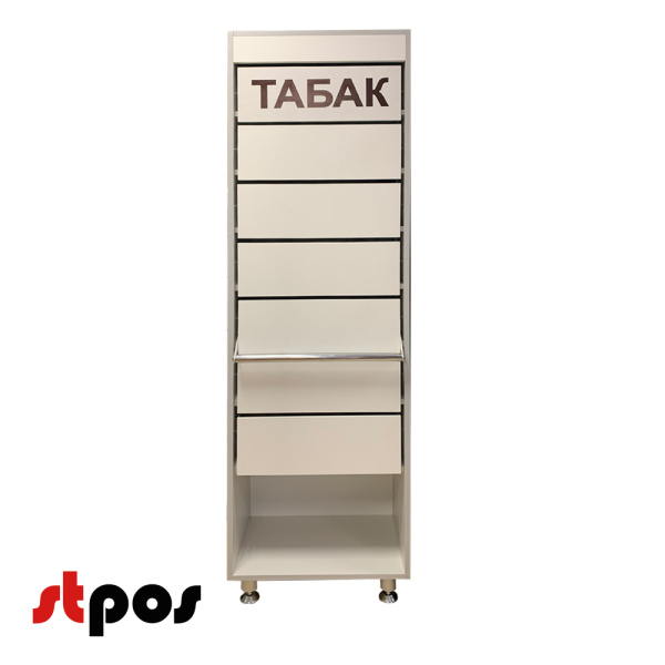 00_Диспенсер сигаретный ЛДСП, 7 полок по 5 видов, 407х320х1828