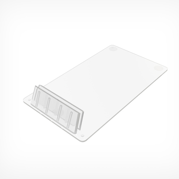 01_Держатель ценника пластиковый под углом 75° CARDFIX-75, Прозрачный