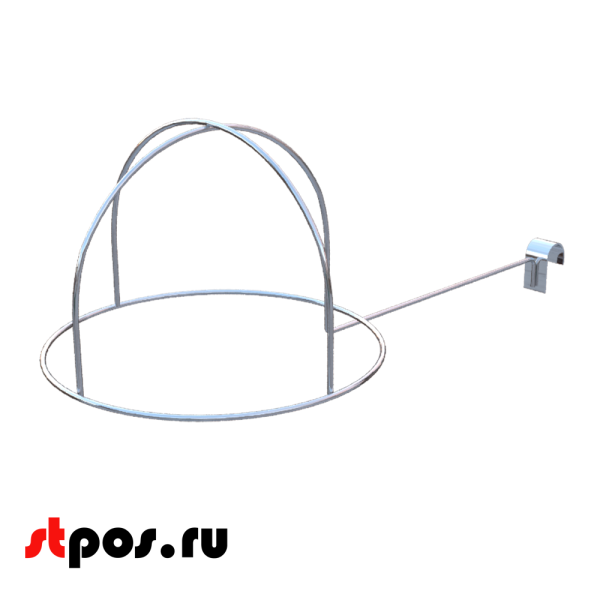 00_Кронштейн для головных уборов, шлемов, Хром