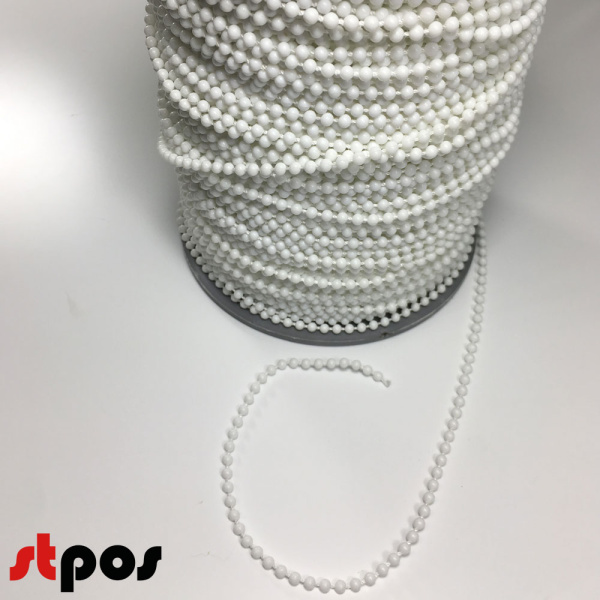 00_Пластиковая шариковая цепочка 4,5 мм, в бухтах, 200м