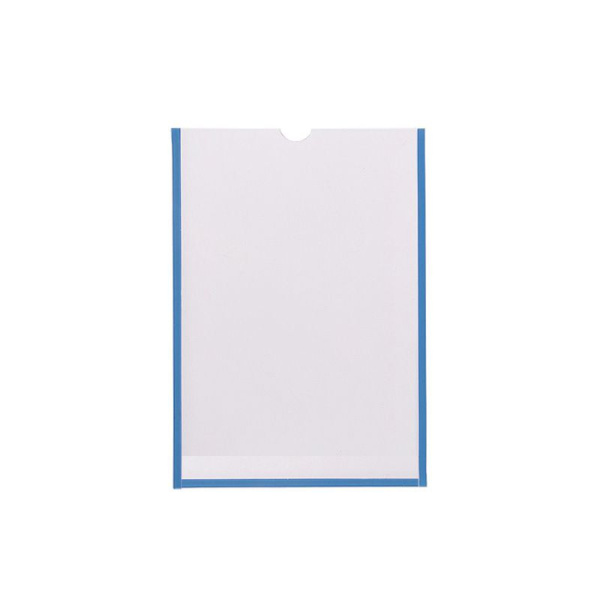 01_Карман А5 плоский вертикальный со скотчем из ПВХ, ширина 150 мм, высота 210 мм,цвет прозрачный