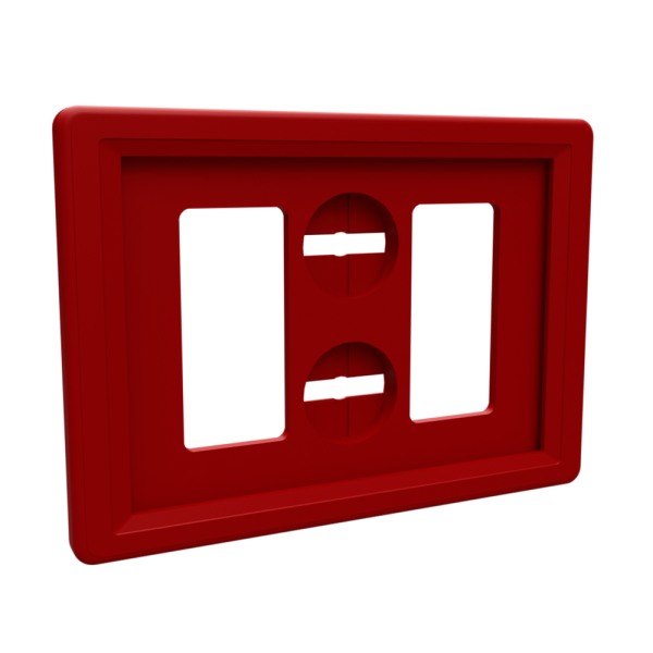 sk_Рамка пластиковая серии ТЕХНО МИНИ формата А8 TM A8, Красный