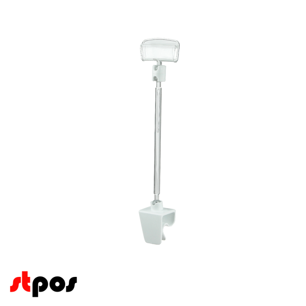 00_Ценникодержатель универсальный на клипсе CL-CLIP, ножка 100 мм