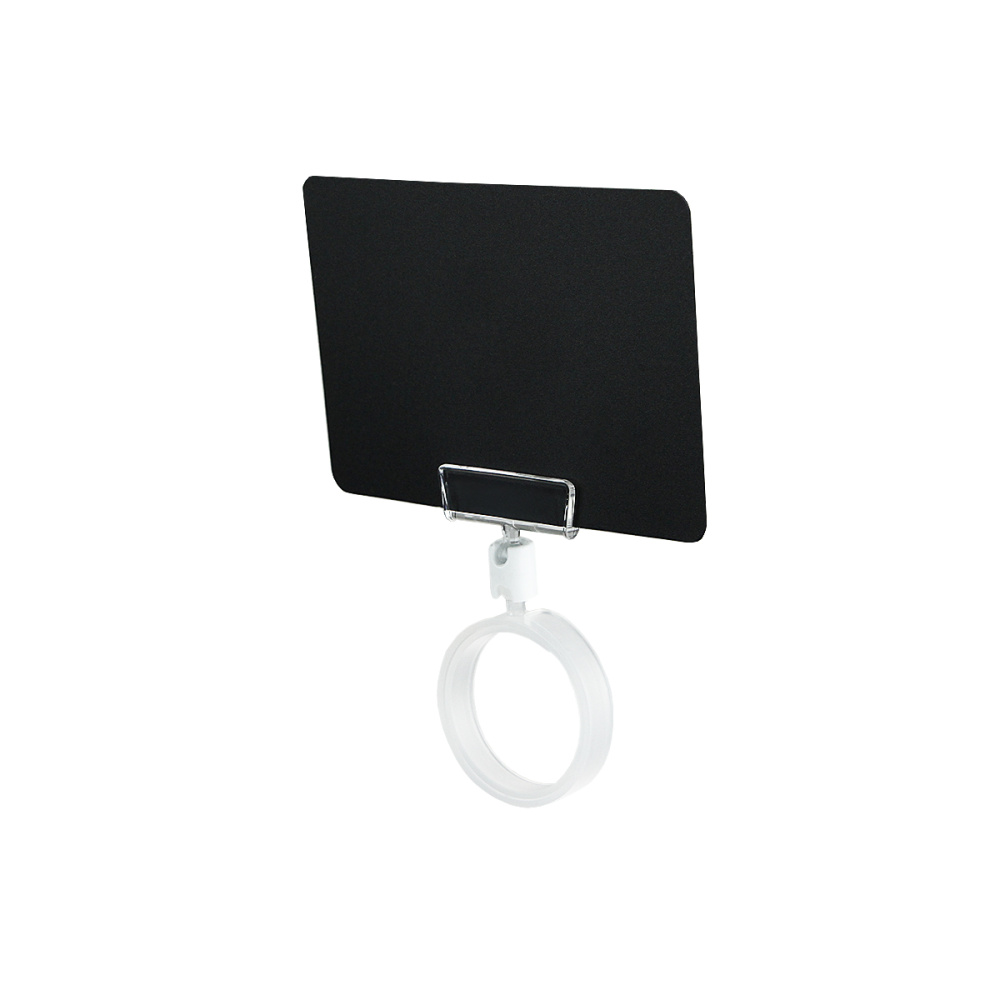 2_Ценникодержатель-улитка на колбасу ROLL-CLIP, ножка 0 мм, Белый