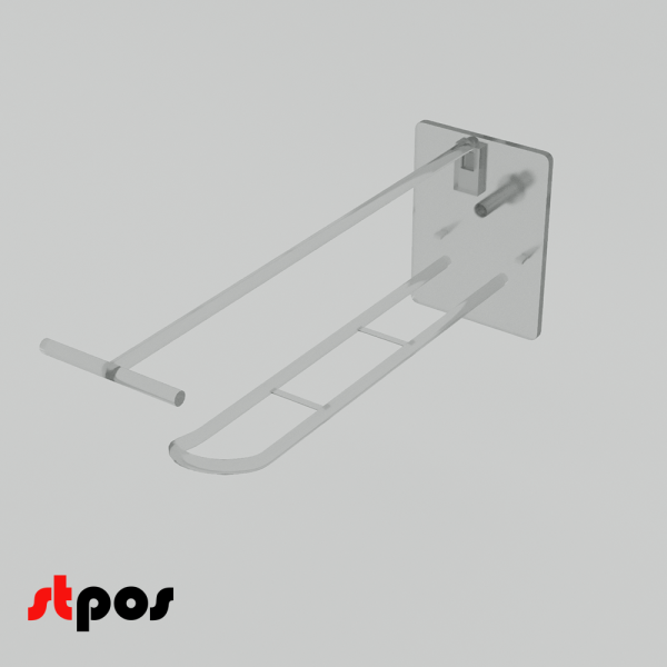 05_Крючки для крепления в картон (двойной) DOUBLE HOOK-TCR, 150 мм, нагрузка. 1 кг, Прозрачный