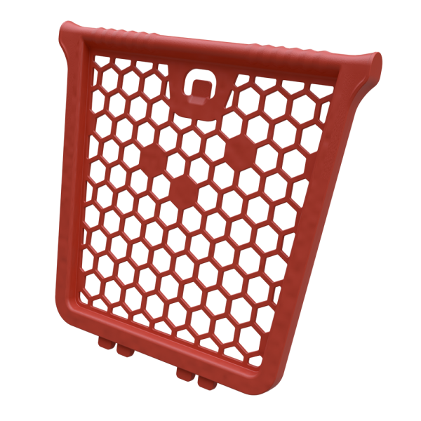 sk_Откидная стенка для покупательских тележек VIBE, RAL2002 Красный