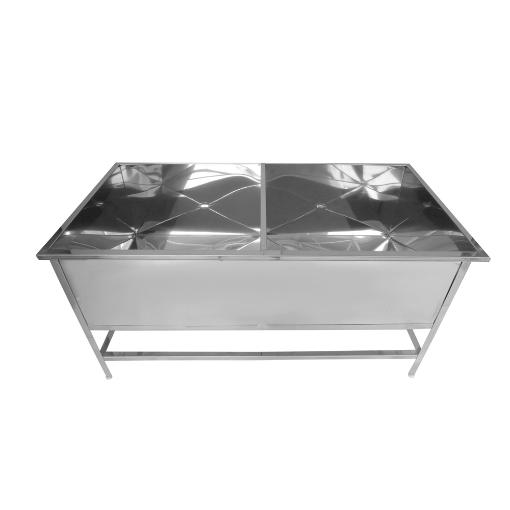 Ванна котломоечная двухсекционная ВК 2/8, Крашенный каркас