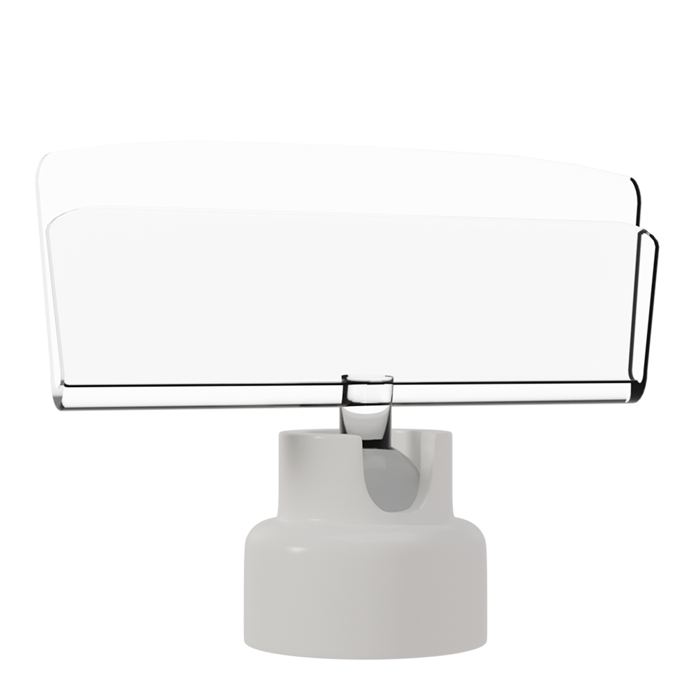 sk_Ценникодержатель на магнитном держателе MAG-CLIP, ножка   0 мм, Прозрачный