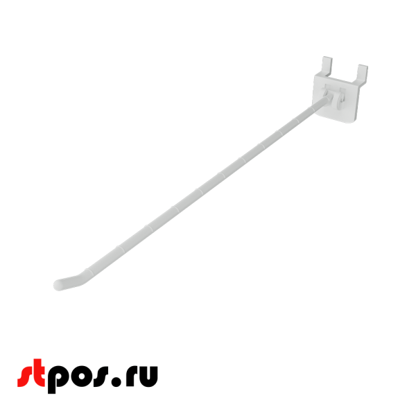 00_Крючок на экономпанель HOOK-EP, одинарный, 250мм, макс.нагрузка 0,4кг, Белый