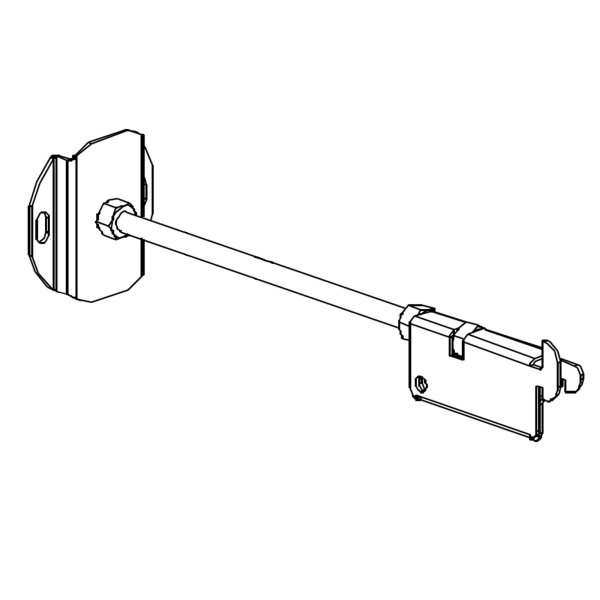 1_Крепеж стойки к стене выносной, регулируемый 1_Крепеж стойки к стене выносной, регулируемый