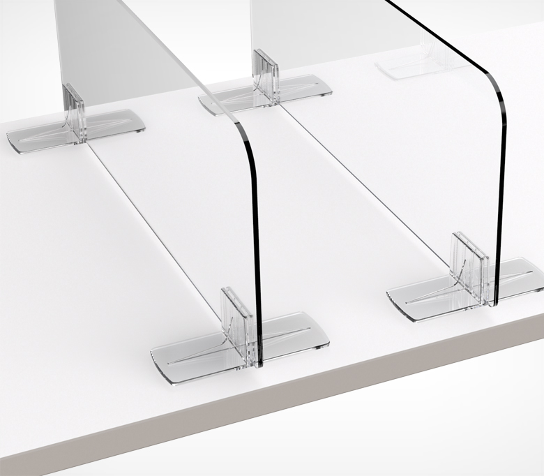 03_Клипса Т-образная для крепления пластиковых разделителей DIV-FOOT без скотча