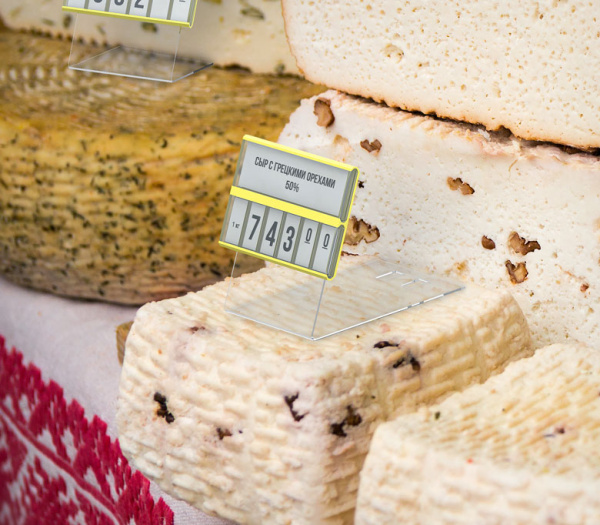 3_Кассета цен формата A8 с блокнотом REGULAR корпус ЖЕЛТЫЙ, блокнот БЕЛЫЙ