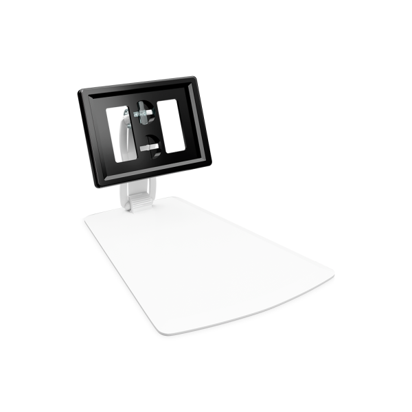 sk_Рамка ТЕХНО А8 черная, белый держатель TECHNO DELI-UNBO-SET40