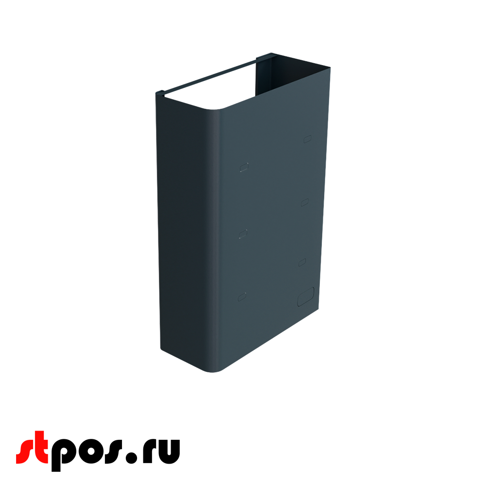 02_Тумба для кассового бокса МИНИМАРКЕТ и МИНИМАРКЕТ PLUS, RAL7016, Серый