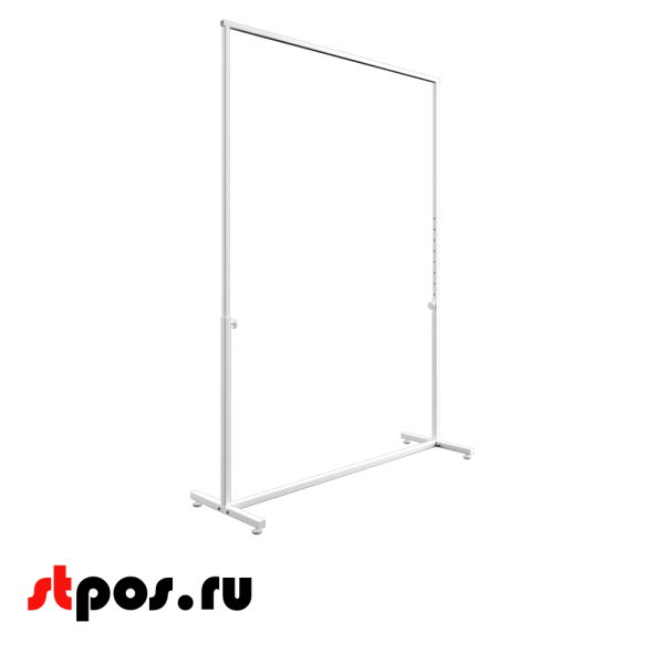 00_Вешало регулируемое простое, RAL9016, Белый