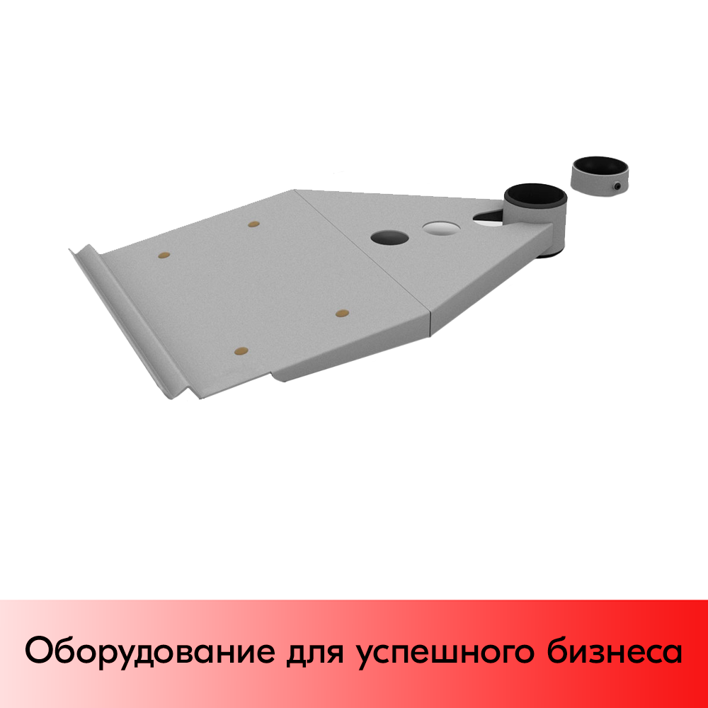 01_Полка для клавиатуры 160 мм, Муар, RAL9006 Серый